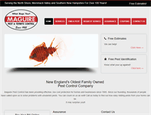 Tablet Screenshot of maguirepestcontrol.com